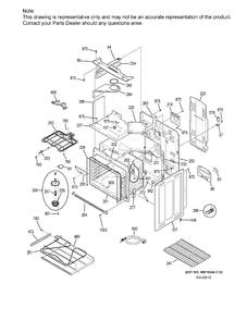 BODY PARTS Diagram and Parts List for PCHB920SJ3SS  General Electric Range