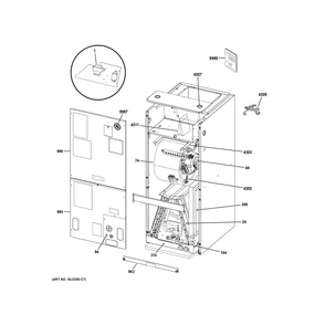 Room Air Conditioner 1 Diagram and Parts List for NAM36E1TA451  General Electric Air Conditioner