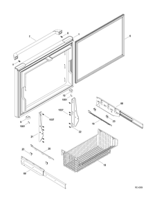 FZ DOOR Diagram and Parts List for CFCP1NIYDSS  General Electric Refrigerator
