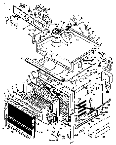 Body Section Diagram and Parts List for JMS27G0J3  General Electric Range