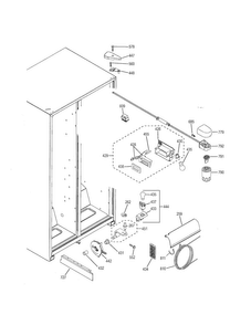 Fresh Food Section Diagram and Parts List for GSH25JGDDBB  General Electric Refrigerator