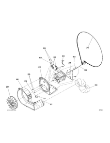 BLOWER-DRIVE Diagram and Parts List for GUAP240EM0WW  General Electric Washer