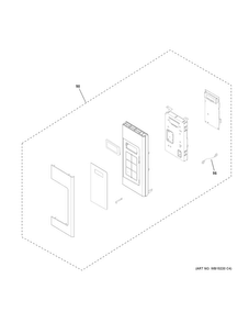 Control Parts Diagram and Parts List for JVM6175EK1ES  General Electric Microwave