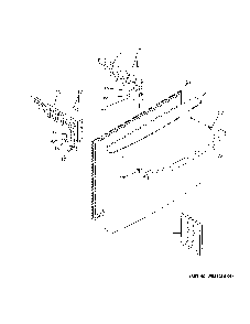 Freezer door Diagram and Parts List for GDE25ESKLRSS  General Electric Refrigerator
