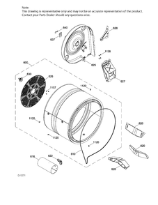 DRUM Diagram and Parts List for GTD42GAMJ2WW  General Electric Dryer