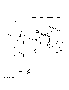 Door parts Diagram and Parts List for JNM7196BL6TS  General Electric Microwave
