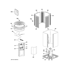 Part Location Diagram of 14U89 GE POST CORNER 28H (CTO)