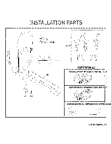 Installation Parts Diagram and Parts List for GDF450PGRAWW  General Electric Dishwasher