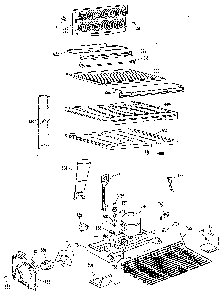 Unit Parts Diagram and Parts List for TBX24ZLR  General Electric Refrigerator