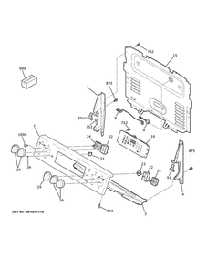 Part Location Diagram of 49-2000999 GE Pm owners manual