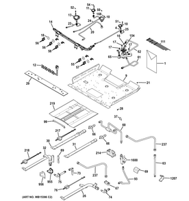 Part Location Diagram of WB49X20386 GE KIT LP CONVERSION Assembly