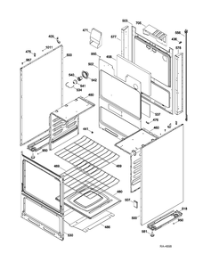 BODY PARTS Diagram and Parts List for JGAS730EL3WW  General Electric Range