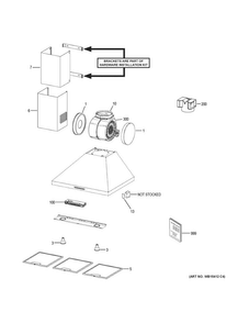 Part Location Diagram of 31-17197 GE Pm manual mini & wd Assembly