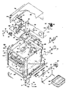 Upper Oven Parts Diagram and Parts List for JKP38G0J3  General Electric Wall Oven