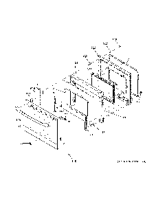 Door Diagram and Parts List for JBS60RK6SS  General Electric Range