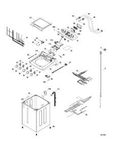CONTROLS-CABINET Diagram and Parts List for PTAN9455MGG0  General Electric Washer
