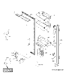 Fresh Food Door - Lh Diagram and Parts List for CWE23SP4MGW2  General Electric Refrigerator