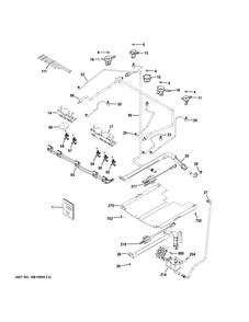Part Location Diagram of WB18X28729 GE Electrodes And High Voltage Harness