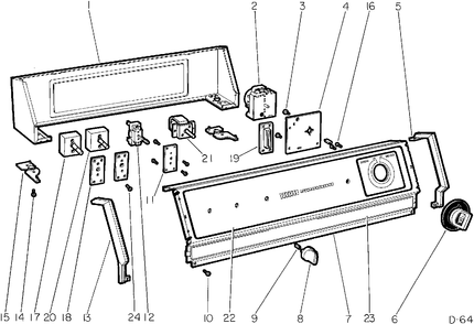 Part Location Diagram of WE4X795 GE Timer - 60Hz