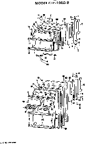 Doors Diagram and Parts List for CTF19ECB  Hotpoint Refrigerator