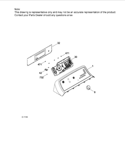 CONTROLS SYSTEM Diagram and Parts List for GTD65EBMJ0WS  General Electric Dryer