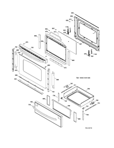 Part Location Diagram of WS01L08799 GE FRAME WELD Assembly