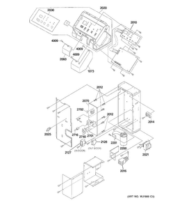 Control Parts Diagram and Parts List for AZ41E09DABW5  General Electric Air Conditioner