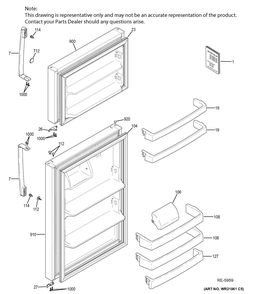 Part Location Diagram of WG03F06144 GE Clip Retainer Mei