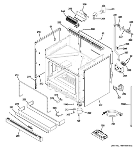 BODY PARTS Diagram and Parts List for ZDP364LDP7SS  General Electric Range