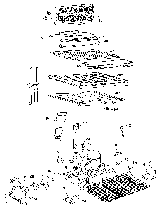 Unit Parts Diagram and Parts List for TBX25ZMM  General Electric Refrigerator
