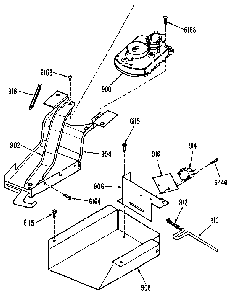 Lock Diagram and Parts List for JDP37G0L1  General Electric Range