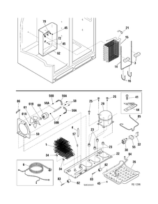 Part Location Diagram of WG03F02678 GE COMPRESSOR WITH ELECTRICALS