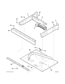 SPACER Diagram and Parts List for PT960BM3BB  General Electric Range