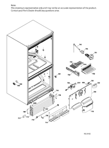 FZ FUNCTIONAL PARTS Diagram and Parts List for PNR20KGEBFBB  General Electric Refrigerator