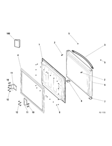FREEZER DRAWER Diagram and Parts List for 3220-00LA0S00  General Electric Refrigerator