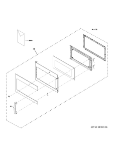 DOOR PARTS Diagram and Parts List for JVM6172SK2SS  General Electric Range