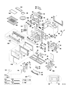 Part Location Diagram of WB27M900 GE NO LONGER AVAILABLE