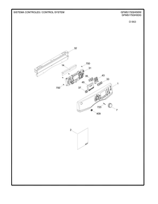 CONTROL SYSTEM Diagram and Parts List for GFMS170GH0WW  General Electric Dryer