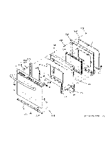 Door Diagram and Parts List for JB625DK6WW  General Electric Range
