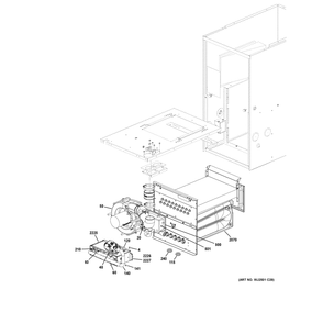 Cabinet (2) Diagram and Parts List for NF80L070S3BR0  General Electric Furnace