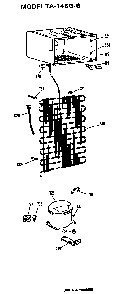 Unit Parts Diagram and Parts List for TA14SGB  General Electric Refrigerator