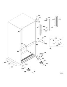 MISCELANEOUS PARTS Diagram and Parts List for GBRC0FAYARWW  General Electric Refrigerator