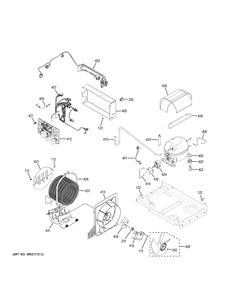 MACHINE COMPARTMENT Diagram and Parts List for ZIR300NPKAII  General Electric Refrigerator