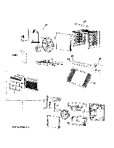 Room Air Conditioner Diagram and Parts List for ATV05LZW2  General Electric Air Conditioner