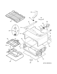 UPPER OVEN Diagram and Parts List for PB980SJ3SS  General Electric Range