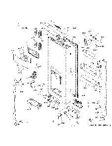 Dispenser door Diagram and Parts List for PFE28PYNDFS  General Electric Refrigerator