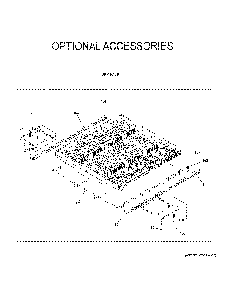 Optional Accessories Diagram and Parts List for GDT605PMM6ES  General Electric Dishwasher