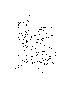 Shelves And Drawers Diagram and Parts List for GIE21GSHFSS  General Electric Refrigerator