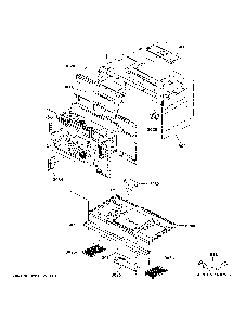 Oven cavity parts Diagram and Parts List for CVM521P2M5S1  General Electric Microwave