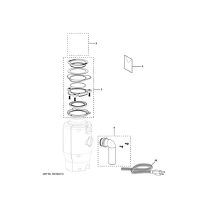 Disposer Diagram and Parts List for GFC1065W  General Electric Trash Compactor